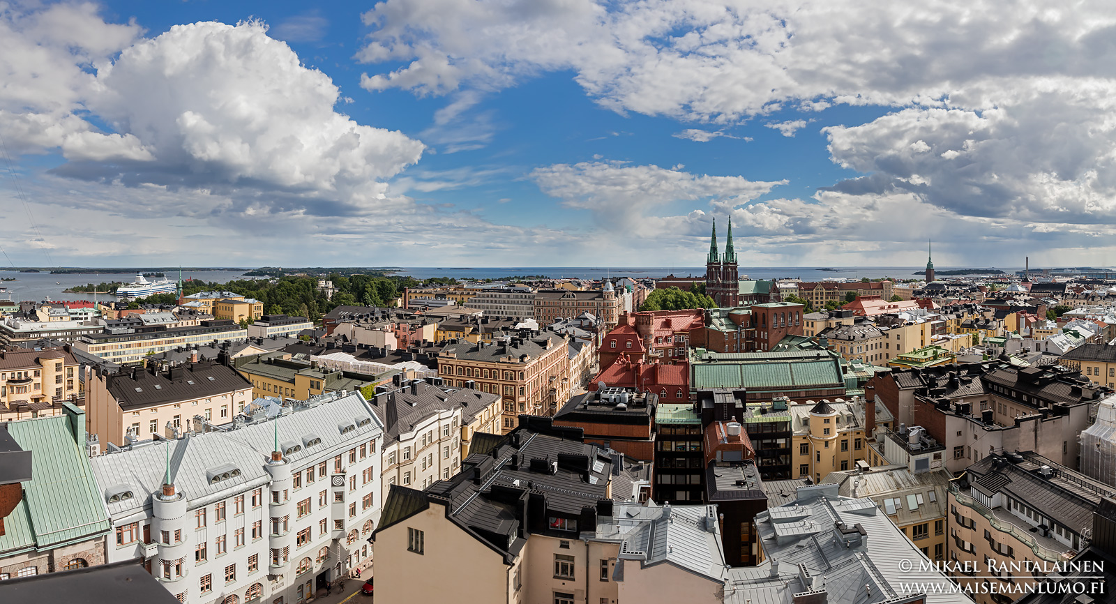 Näkymä Erottajan paloasemalta etelään, Helsinki (HP168)