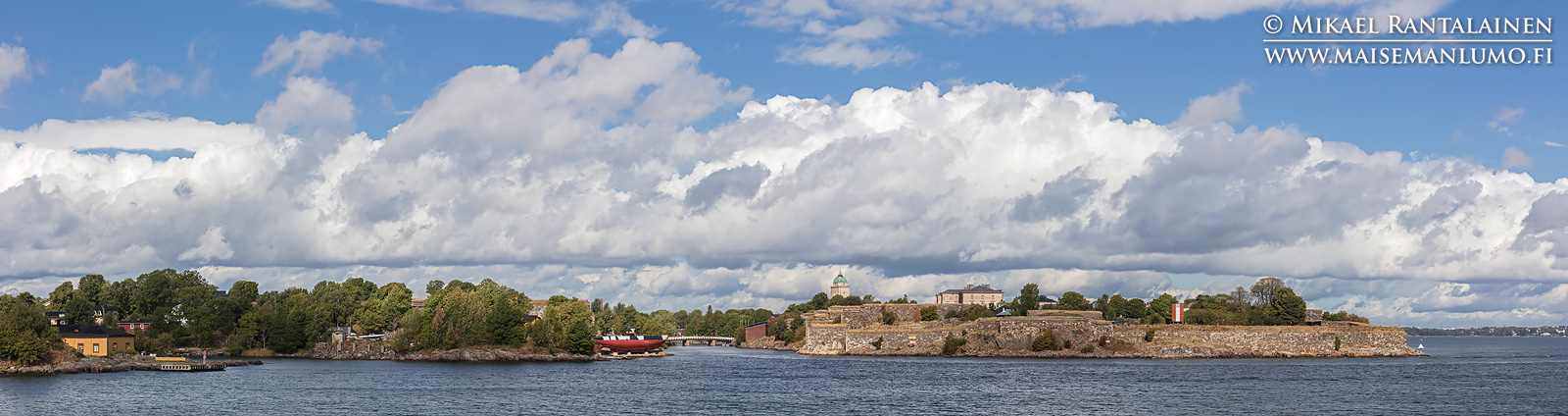 Suomenlinna panoraama Vallisaaresta, Helsinki (HP198)