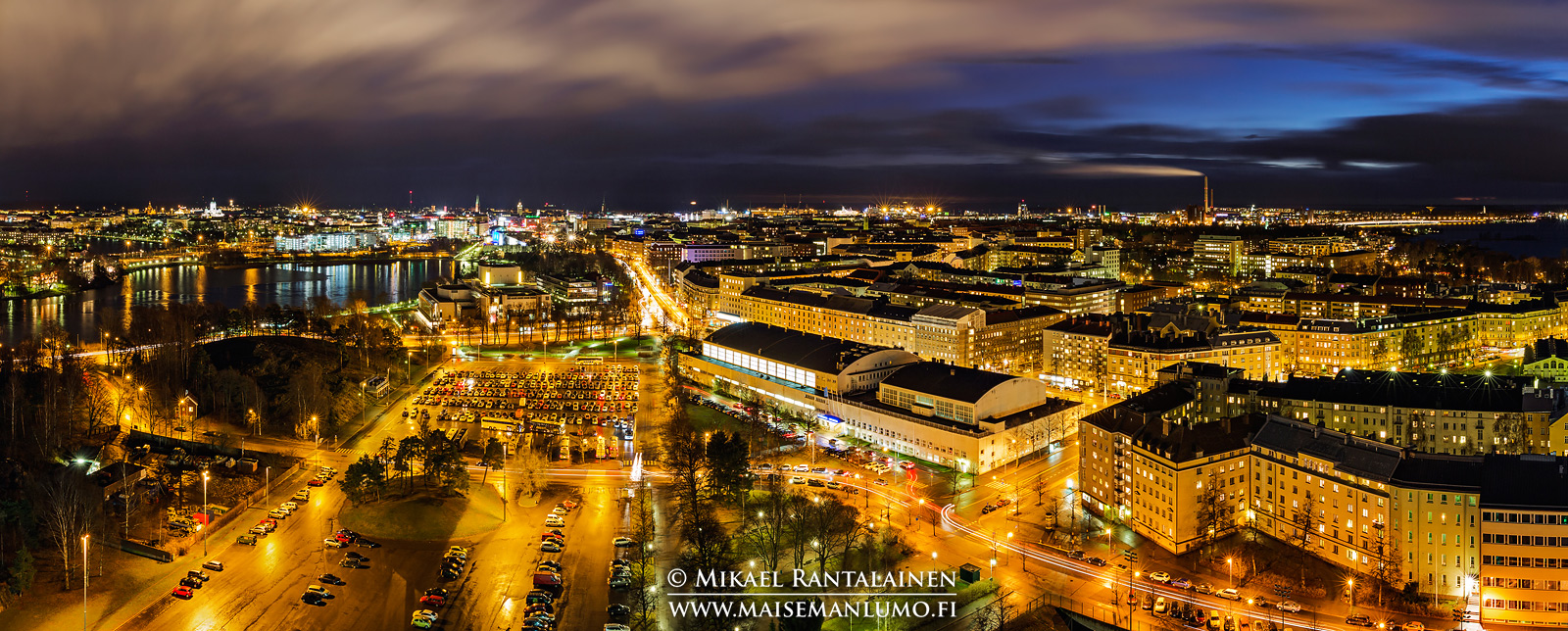 Panoraama Olympiastadionin tornista, Helsinki (HP124)