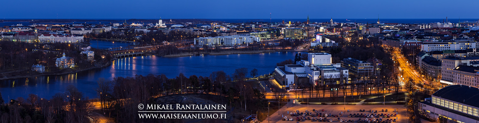 Panoraama Olympiastadionin tornista, Helsinki (HP130)