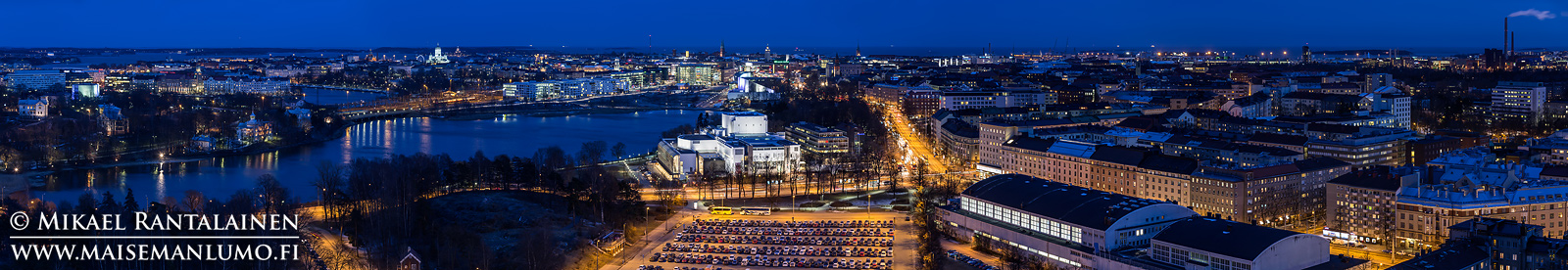 Panoraama Olympiastadionin tornista, Helsinki (HP143)