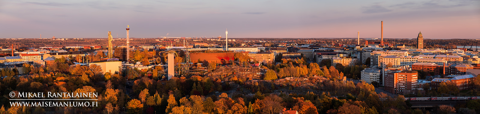 Linnanmäki Olympiastadionin tornista, Helsinki (HP119)